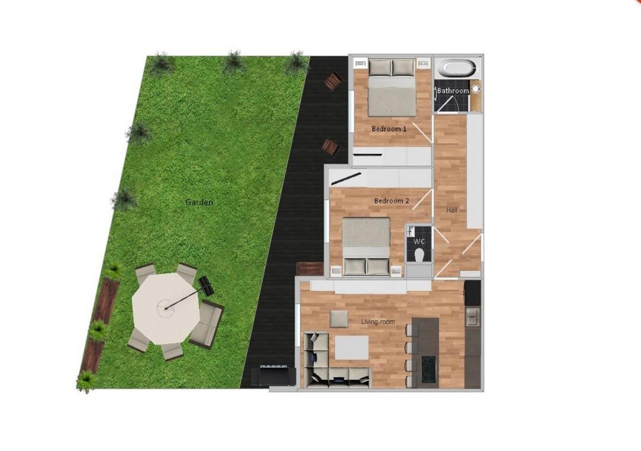 Krejcarek Garden Apartment Прага Екстер'єр фото